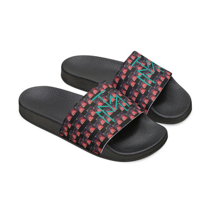 POOL YOUTH SLIDE Sandals - Lightweight And Easy To Wear For Sand And Water Activities - Bright And Vibrant For A Fun And Playful Look